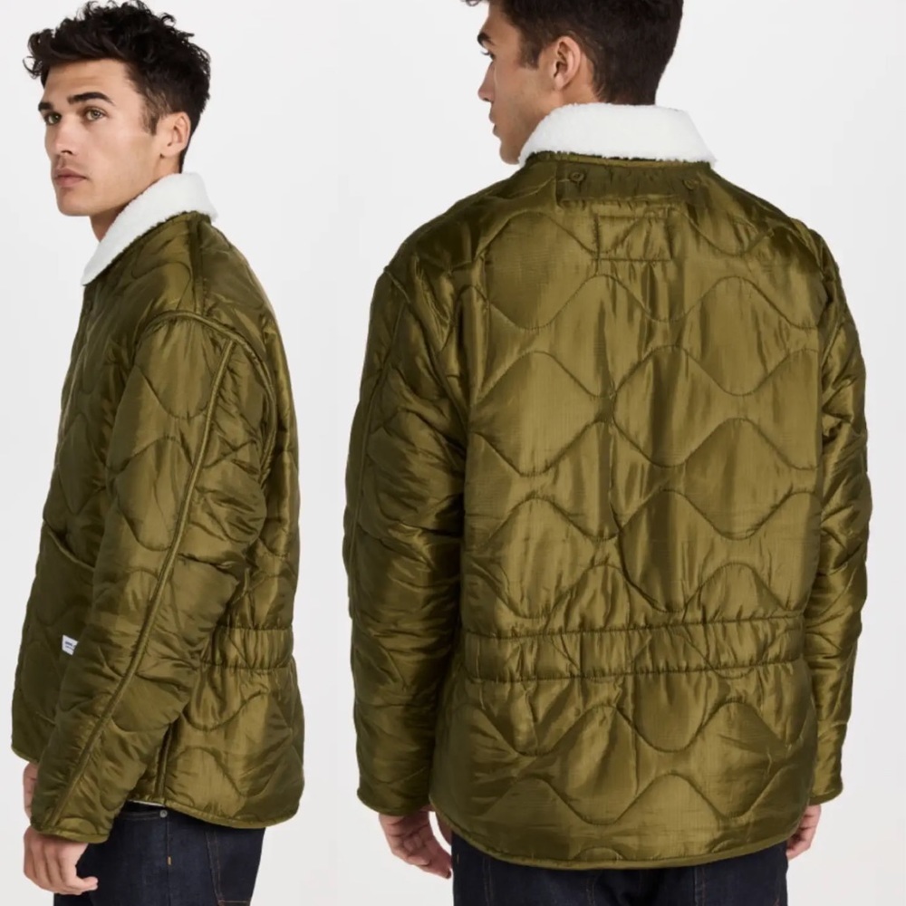 NWT Banks Journal Georgia Jacket Sherpa Collar Mid-Weight Quilted Weave XL M - Picture 5 of 16